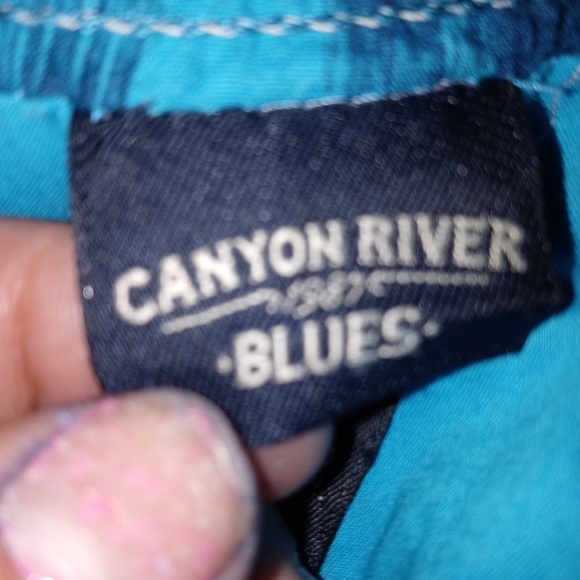 Canyon River Blues Green and blue skirt - Picture 4 of 6